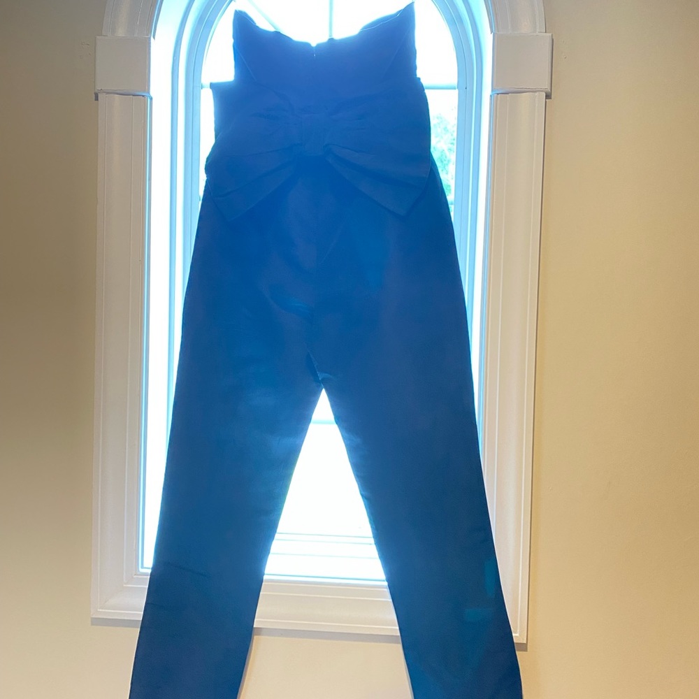 Alexia Maria JUMPSUITS Silk Faille Bow Back Jumpsuit. - Picture 3 of 7